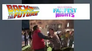 George, Lorraine, & Marty McFly at Universal Studios Hollywood fan Fest Nights Spring 2025