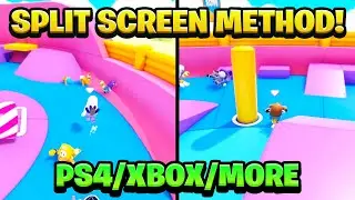 How To Play Split Screen on Fall Guys! (2 Player Split Screen - PS4/PS5/XBOX/PC)