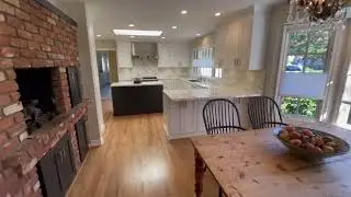 Design-Build Transitional Kitchen Remodel with custom white cabinets in Santa Ana