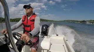 2017 Ranger RB190 Center Console on the water video!!!