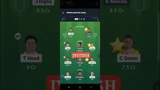 AUS vs SL T20 WC Dream11 Prediction | AUS vs SL Dream11 Team |  #dream11 #ausvssl #shorts