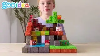 Minecraft STEM Magnetic Building Cube Game