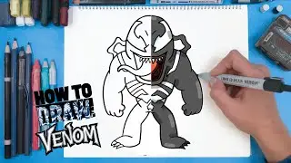 How to Draw Venom (Marvel Rivals) | Step-by-Step Drawing Tutorial