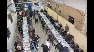 آل العنيين يقيمون وليمة عشاء في مخيم البص احتفاءً بخروج الأخ إياد العنيين من المستشفى #موقع_البص