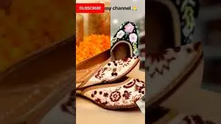thread work Punjabi jutti designs 👍👍