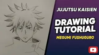 Jujutsukaisen ( Megumi drawing step by step tutorial). #like #jujutsukaisen #jujutsukaisen #viral 