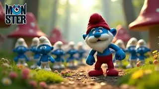 Smurfs vs Gargamel Forest Fiasco #shorts #cartoon #kids #story #shortvideo  #subscribe
