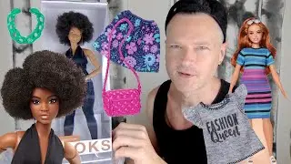BARBIE SIGNATURE LOOKS MODEL #2 DOLL ELLE MATTEL UNBOXING REVIEW REDRESS WITH FASHIONISTAS 84