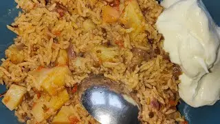 Make lunch with me! Urad daal k rice with curd! #food #cooking 