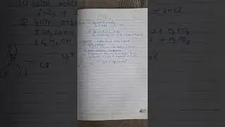 Chemical  Reactions of Phosphorous tri chloride PCl3