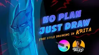 Zbrush Sculpting No Plan, Just Art &ndash; Batman face sculpt  (LIVE)  / Q&A By starkstefen3D