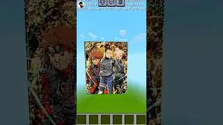 TEAM 10 PIXEL ART || CHOMUSHORTS #minecraft #team10 #shikamaru #choji #ino #anime #viral #trending