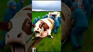 ❤️ Evolution of Cow: Cow the Bay in Car🥰 Superman short1 ☑️#Cat #cute #Shorts #Video #training