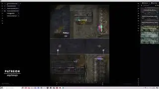Factory Streets modern/sci-fi/cyberpunk battle map in FVTT
