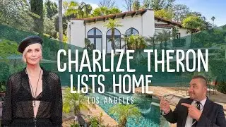 Actress Charlize Theron lists her hillside LA home! Take a glimpse inside.