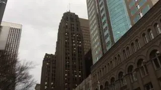 Seattle walking along 1st Ave to Pike Place Market. See Pike Place Market up close