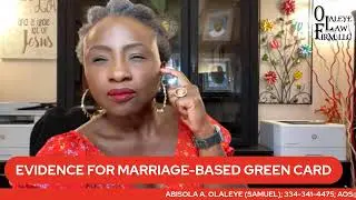 EVIDENCE FOR MARRIAGE-BASED GREEN CARD
