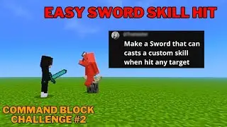 Easy Sword Skill Hit System | Minecraft Command Block Challenge #2