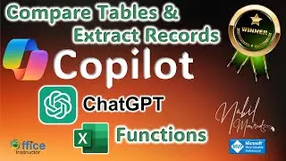 Compare Lists and Tables: Excel Functions - Copilot - ChatGPT