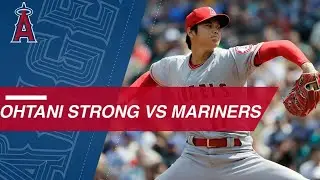 Shohei Ohtani strikes out six over six innings against the Mariners