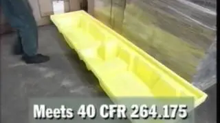 4 Drum Inline Poly Spillpallet Long Version by ENPAC