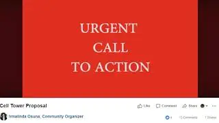 Irmalinda Osuna's Call To Action To STOP 55' Tall 5G Cellphone Tower In McCarthy Park