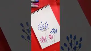 Easy Flower Painting #arttutorialforbeginners