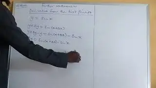 Differentiation of sinx using first principle