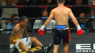 Дэйв Пеньялоса Биго Контра Дауб Алаев! Бой 6-го раунда! Титул WBO в полулегком весе.