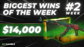 BIGGEST CS2 SKINS GAMBLING WINS 🪙 WEEK #2 (PART 1)