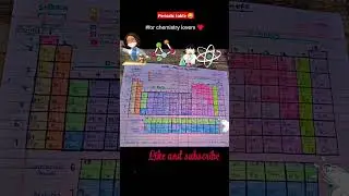 Periodic table 📑 made by me 💟#chemistry @notes by Shreya Varma 🤗👍
