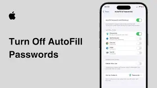 How To Turn Off AutoFill Passwords on iPhone