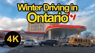 WINTER DRIVE IN SCARBOROUGH ON 🇨🇦 | ROAD CONDITIONS SAFE DRIVING ON A BEAUTIFUL SUNNY DAY | 4K UHD