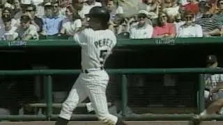 Perez homers to complete the cycle in 1998