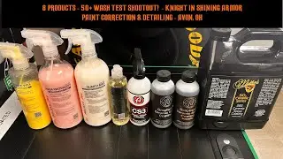 50+ Wash Test Tac System Products vs Adams Polishes CS3 vs  McKees 365 | KnightAutoPCD | Frisco