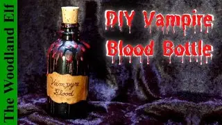 DIY Vampire Blood Vial - Turning Old Containers Into Potion Bottles For Halloween