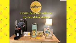 Let's decorate my new summer drink station.