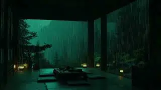 Rainy Night Atmosphere Inside a Cozy Bedroom for Deep Sleep, Relaxation, and Gentle Focus