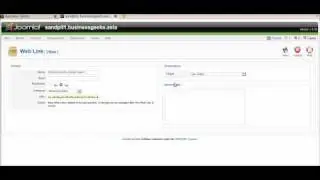 Joomla! Web links: creating a new web link in the backend