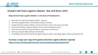 Cold Chain Logistics Market Growth strategy, Segments and Forecast 2024-2032