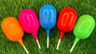 New Glitter Rainbow Lollipop Candy I Cutting| ASMR | Satisfying Video