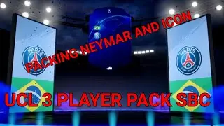 NEYMAR AND ICON FROM UCL 3 PLAYER PACK FIFA 19