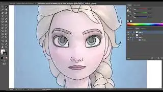 #frozen #elsa #drawing Drawing Elsa on illustrator || frozen || ELSA || adobe illustrator || EASY ||