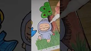 Chilling Labubu #oldies #coversong #labubu #art #popmart #blindbox #trending #doodle #cute
