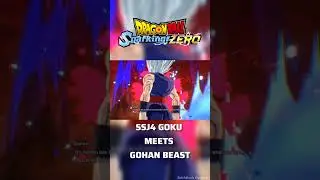 SSJ4 Goku Meets Gohan Beast 😳🔥 | Dragon Ball Sparking Zero