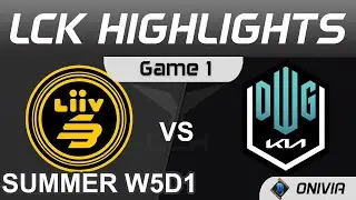 LSB vs DK Highlights Game 1 LCK Summer Season 2021 W5D1 Liiv SANDBOX vs DWG KIA by Onivia