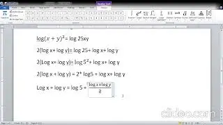 Logarithm chapter 18