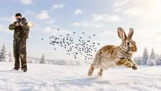 Rabbit Hunting with 20 Gauge AIR SHOTGUN