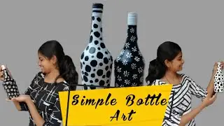 Quick and easy Bottle Art | Beginners | Black & White