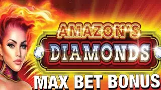 💎 Бриллианты Amazon 💎 Бонусные вращения с максимальной ставкой — Играйте в игровой автомат казино